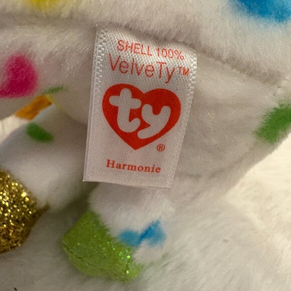 Harmonie TY Beanie Boos Unicorn Polka Dot Plush Stuffie 2020 (SKU: 274TO) - Picture 9 of 12